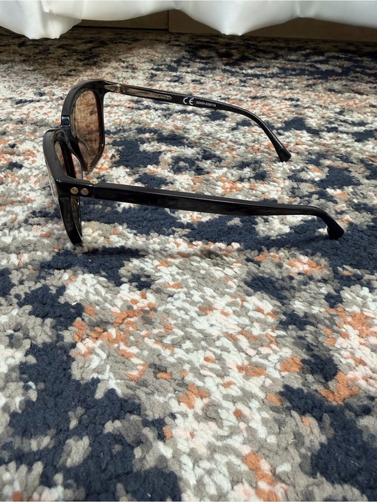 J. Crew ‘Franny’ Retro Black Frame Sunglasses w/ Orange Lenses ASO Duchess Meg main image 8